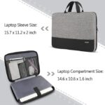 Ytonet Laptop Case, 15.6 inch TSA Laptop Bag Laptop Sleeve Water Resistant Computer Case - Image 3