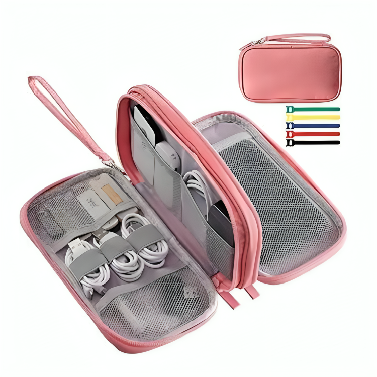 500-5-1.png OrgaWise Electronic Organizer Small Electronic Accessories Travel Waterproof Cable Organizer Bag - Image 1