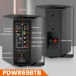 Pyle 6.5'' Wireless BT Streaming Speakers - Pro-Active, Wall Mountable - Image 2