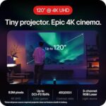 LG CineBeam Q HU710PB 4K Smart Portable Projector with Auto Screen Adjustment, Auto Focus, RGB Laser, Up to 154% DCI-P3 - Image 2