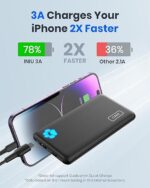 Portable Charger, Slimmest 10000mAh 5V/3A Power Bank - Image 3