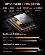 KAMRUI Mini PC with AMD Ryzen 7 PRO 5875U - Image 2