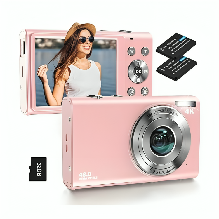 Untitled-design-2024-08-10T105705.112-1.png Digital Camera, Autofocus UHD 4K Vlogging Camera with 32GB Card - Image 1
