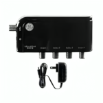 GE 4-Way HD Digital TV Antenna Amplifier, Low Noise Antenna Signal Booster