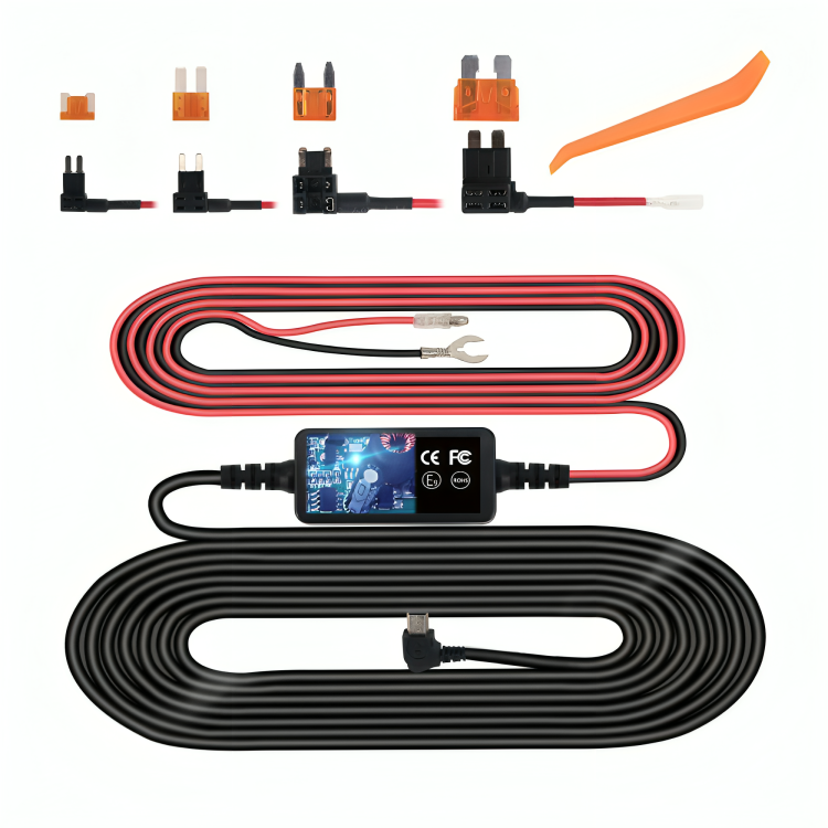 Untitled-design-2024-08-11T055206.504-1.png Dash Cam Hardwire Kit, Mini USB Hard Wire Kit Fuse for Dashcam - Image 1