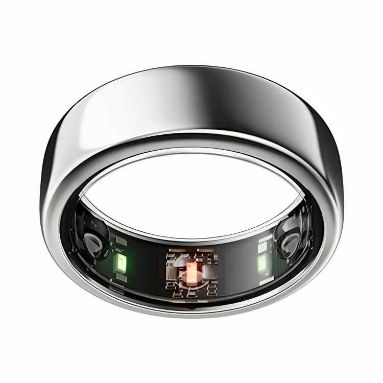 Untitled-design-2024-08-11T074924.371-2.png Oura Ring Gen3 Horizon - Silver - Size 7 - Smart Ring - Image 1