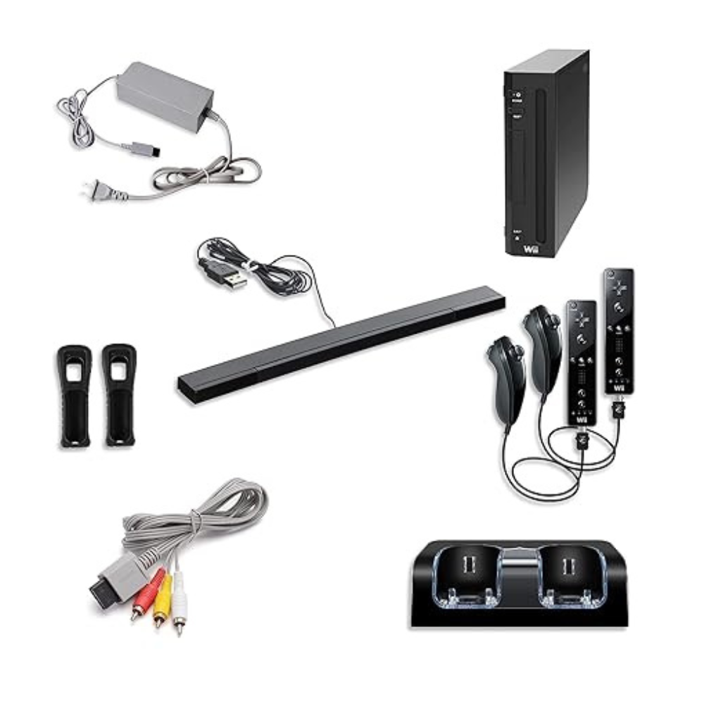 Untitled-design-2025-03-10T163642.340.png Nintendo Wii Console, Black Premium Bundle (Renewed) - Image 1